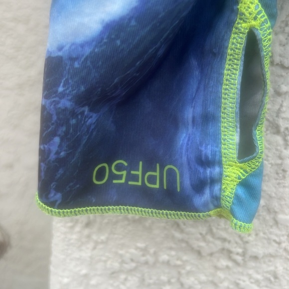 TUTU Blue Women's UPF50+ Long Sleeve  Blue Rashguard Zip Jacket Women's Size XXL - Picture 5 of 9